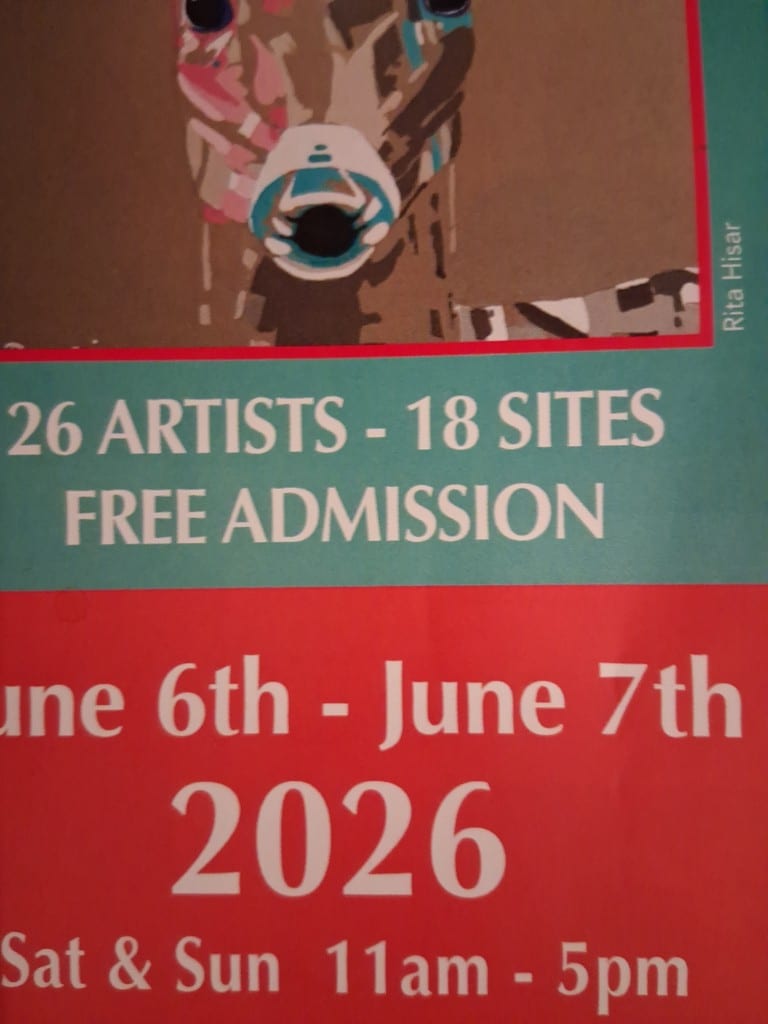 Arts Tour Flyer Cover West Toronto Artists. Artwork Artist Rita Hisar