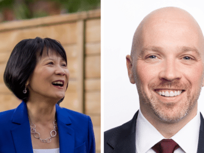 Toronto Mayor Olivia Chow and Councillor Brad Bradford