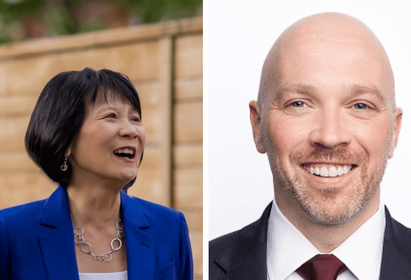 Toronto Mayor Olivia Chow and Councillor Brad Bradford